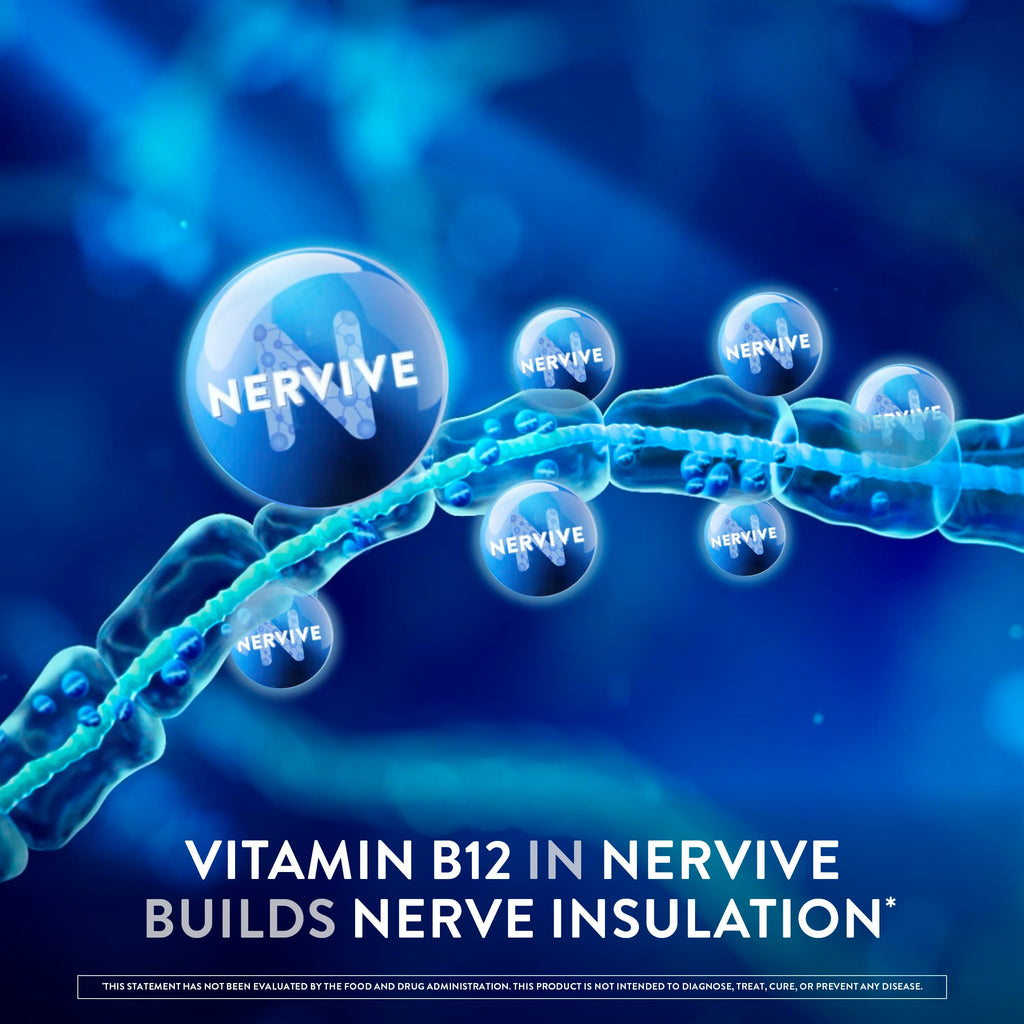 Nervive Nerve Health, Alpha Lipoic Acid, Fortify Nerve Health, Healthy Nerve Function, Healthy Blood Circulation, Supplement, Tablet, 30 Tablets
