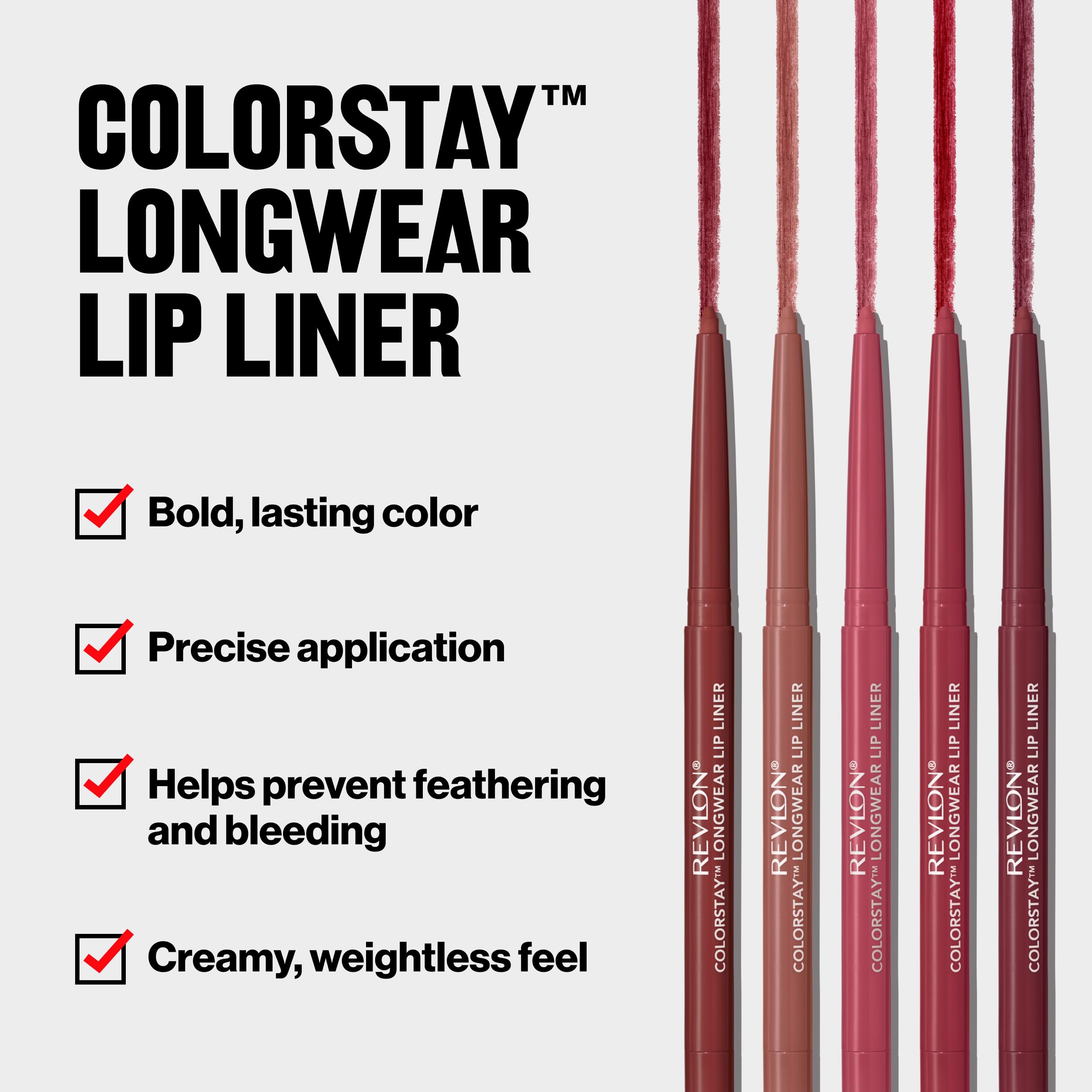 Buy now Revlon Colorstay Lip Liner Makeup with Built-In Sharpener, Longwear Rich Colors, Smooth Application, 675 Red, 0.01 oz at indiglob india