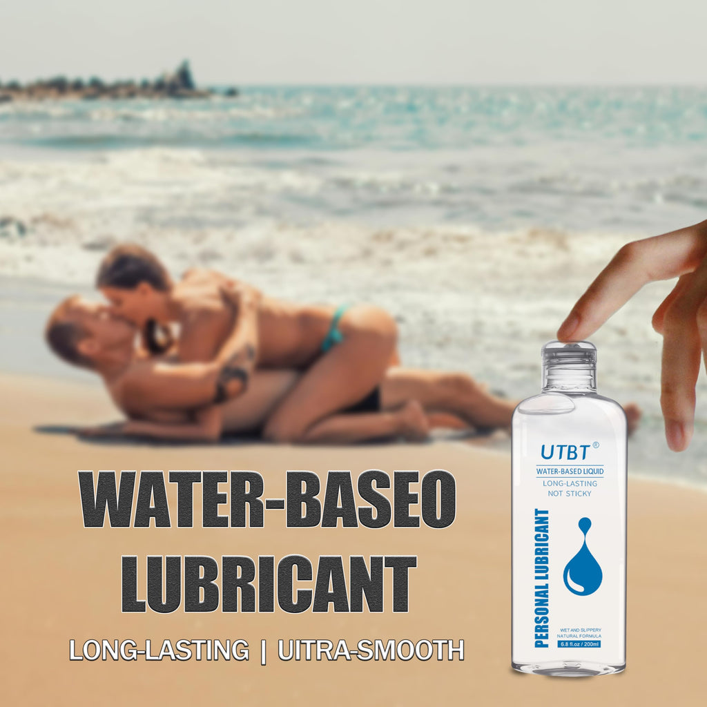 Water Based Lube Personal Lubricants,Sex Lube Toy Friendly Natural Feeling Lube for Women Men and Couples Non-Staining 6.8 Fl Oz