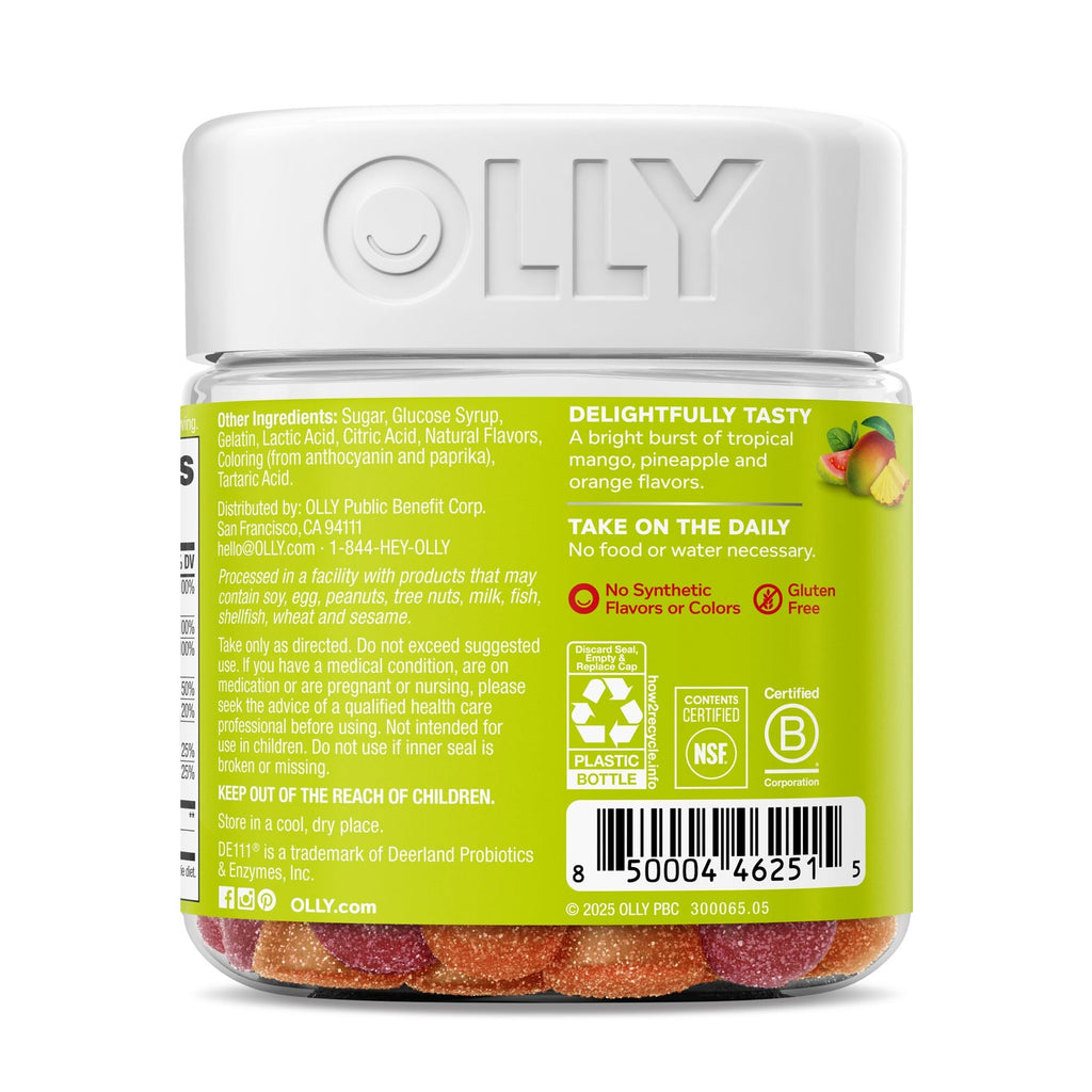 OLLY Multi + Probiotic Gummy Vitamin, Digestive & Immune Support*- 70 Count
