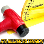 HD Switch Deck Leveler Gage w/NO-Flex Rigid Arm & Anti-TIP Extended Base