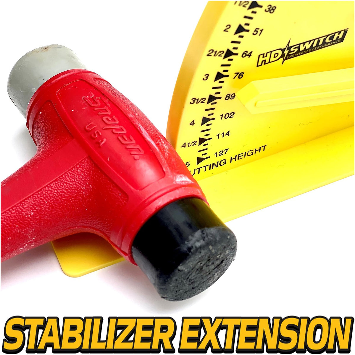 HD Switch Deck Leveler Gage w/NO-Flex Rigid Arm & Anti-TIP Extended Base