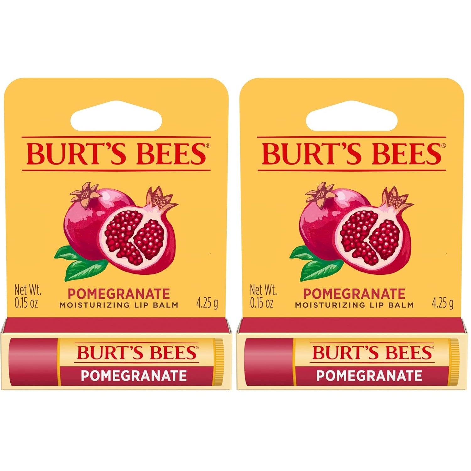 Buy now Burt's Bees Lip Balm - Mango, Lip Moisturizer With Responsibly Sourced Beeswax, Tint-Free, Natural Origin Conditioning Treatment, 2 Tubes, 0.15 oz. (Pack of 2) 1 Count (Pack of 2) Pomegranate at indiglob india