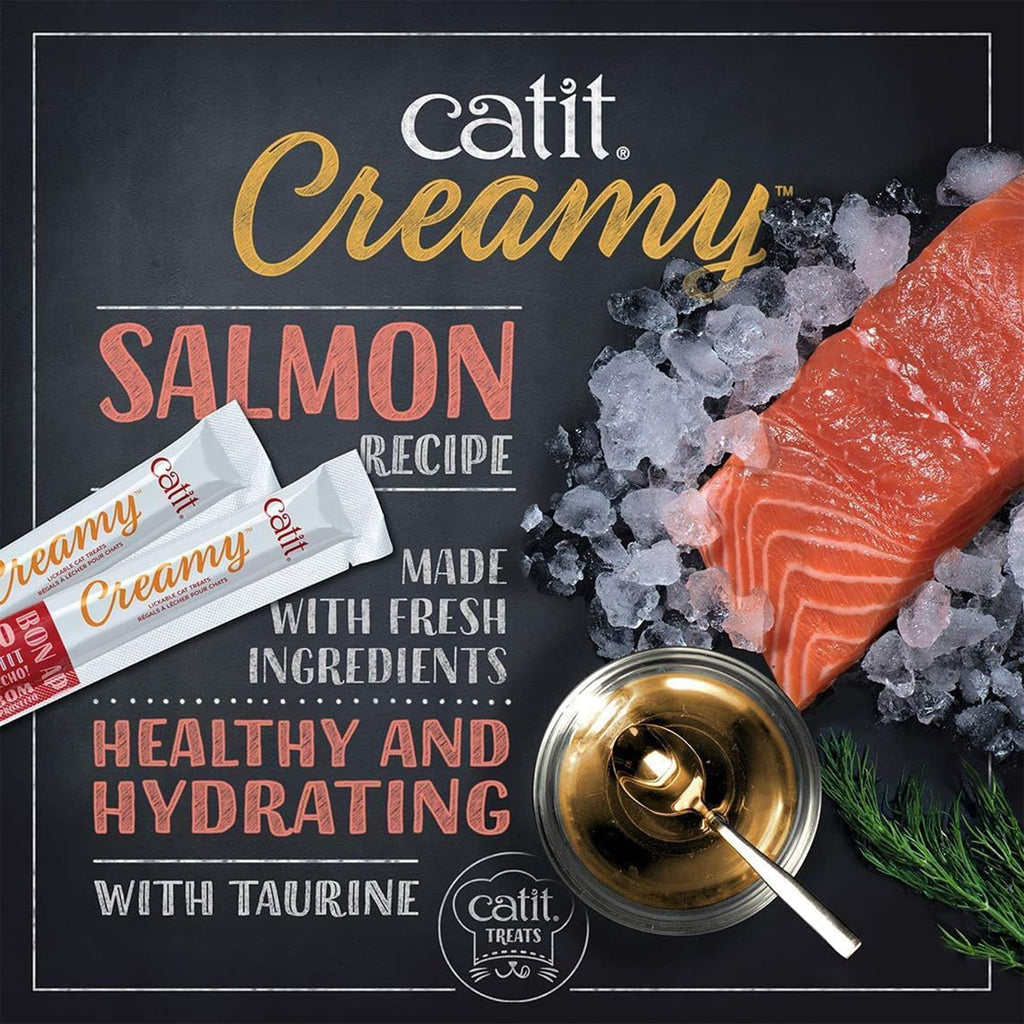 Catit Creamy Lickable Cat Treat, 72 Pack, 0.5 oz Each