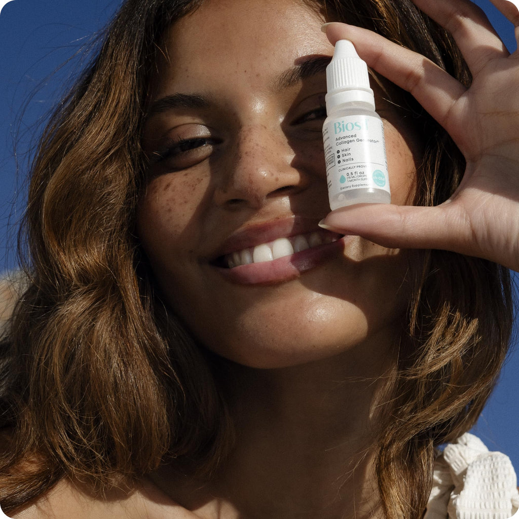 Biosil Collagen Booster Supplement - 1 fl oz Drops - Patented ch-OSA Activator for Skin, Hair, Nails & Joints - Supports Natural Production - 60-Day Supply
