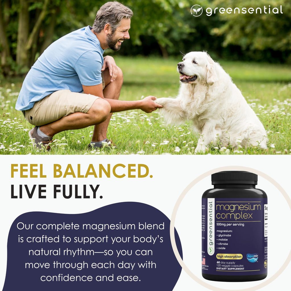 Greensential 5-in-1 Magnesium Complex 500mg, 120 Capsules