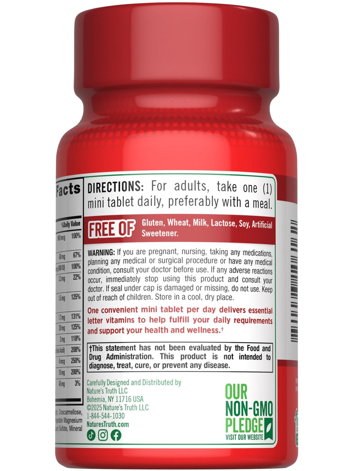 Nature's Truth One Daily Multivitamin | 100 Mini Tablets