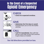 Padagis Naloxone HCI Nasal Spray, 4 mg – Emergency Treatment for Opioid Overdose - Rapid-Response Opioid Overdose Reversal, 2 Dose Single Use Nasal Spray