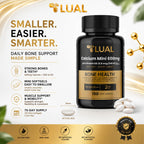 LUAL Calcium 600 mg with Vitamin D3 • Calcium Supplements for Women & Men