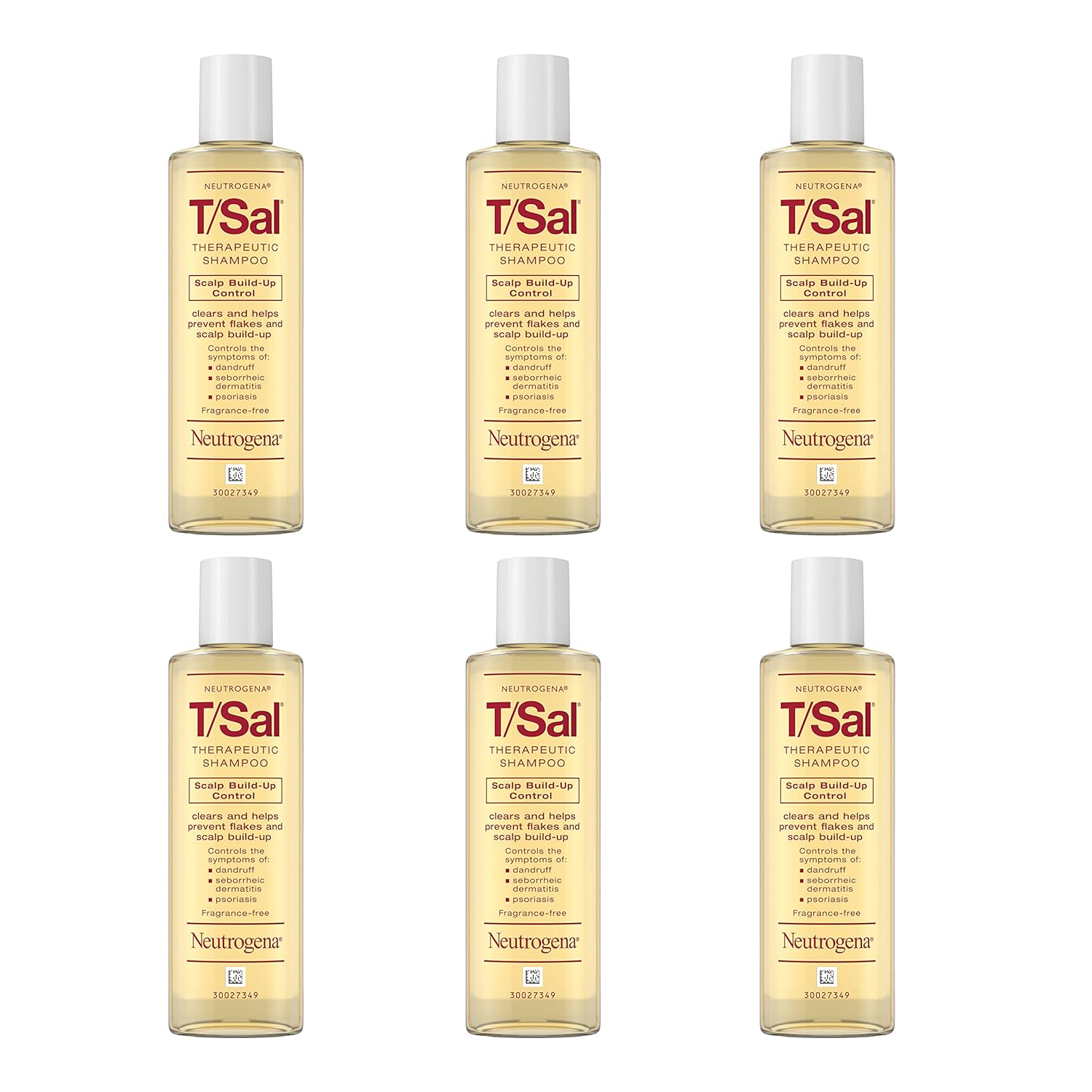 Buy now Neutrogena T/Sal Therapeutic Shampoo, Scalp Build-Up Control 4.5 oz, 130 fl oz 0.75 Fl Oz (Pack of 6) at indiglob india