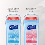 Suave Women's Antiperspirant, Powder & Fresh Bundle, 2.6 oz, 4-Pack
