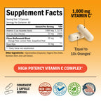 BioSchwartz Vitamin C Complex Supplement - Vitamin C 1000mg Capsules