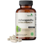 Futurebiotics Ashwagandha Extra Strength Stress & Mood Support 100 Capsules | Vegetarian, Non-GMO, Gluten-FREE, Soy-FREE, BioPerine for High Absorption