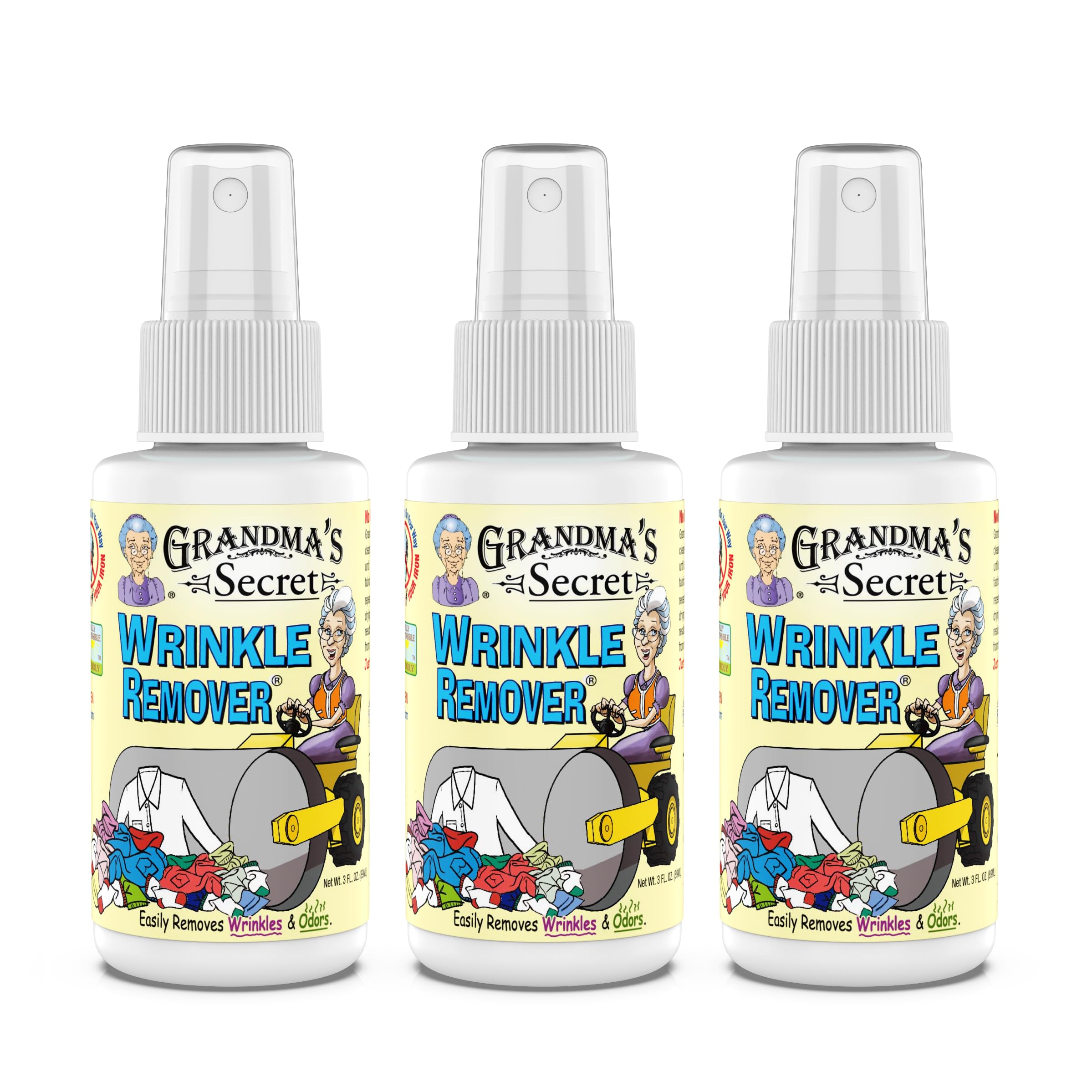 Buy now Grandma's Secret Spot Remover for Clothes - Chlorine, Bleach and Toxin-Free - Fabric Stain Remover Removes Oil, Paint, Blood and Pet Stains – 2 Ounce, Pack of 2 Wrinkle Remover 3.00 Fl Oz (Pack of 3) at indiglob india
