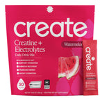 Create Creatine + Electrolytes – Energy & Strength – Variety Pack | NSF Certified for Sport – Daily Hydration Mix, 30 Sugar-Free Stick Packs with 1000mg Taurine, Supports Recovery & Endurance