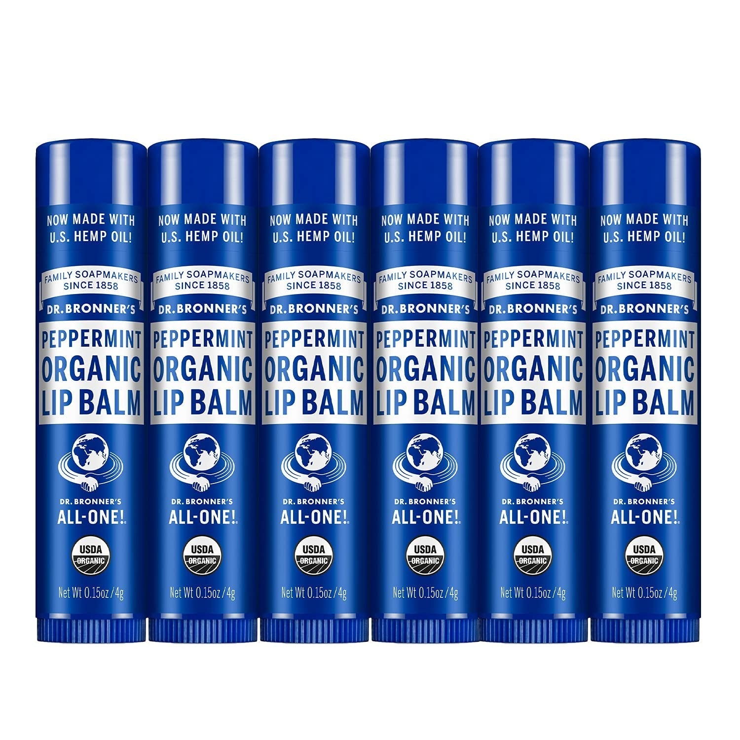 Buy now Dr. Bronner's - Organic Lip Balm Variety Peppermint, Orange Ginger, Naked, Lemon Lime) - Made with Organic Beeswax and Avocado Oil, For Dry Lips, Hands, Chin or Cheeks, 0.15 Ounce (Pack of 4) 0.15 Ounce (Pack of 6) Peppermint at indiglob india