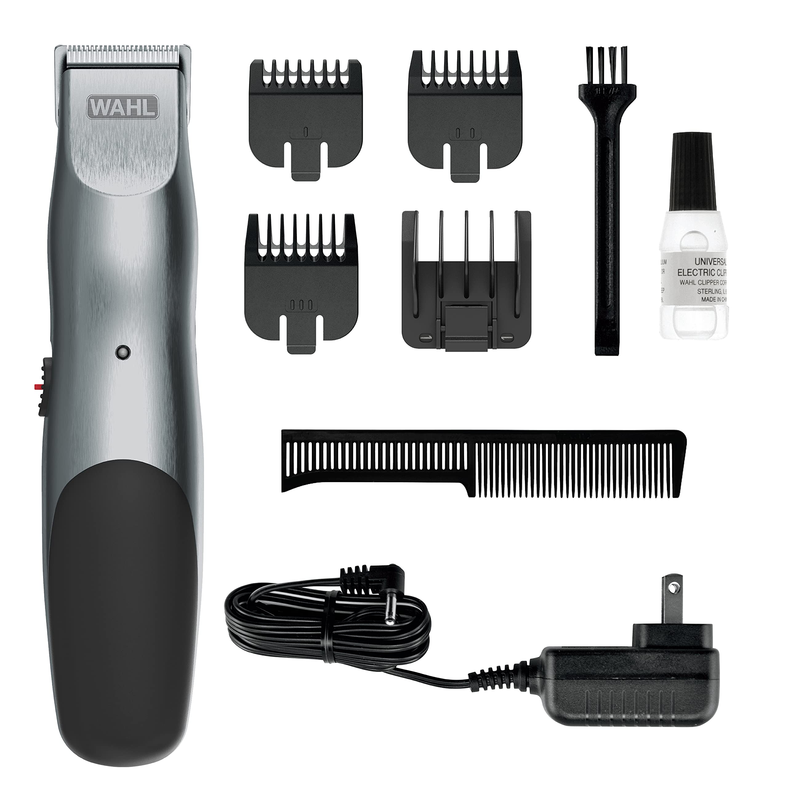 Buy now Wahl Groomsman Corded or Cordless Beard Trimmer for Men - Rechargeable Grooming Kit for Facial Hair - Beard Trimmer & Groomer - Model 9918-6171V at indiglob india
