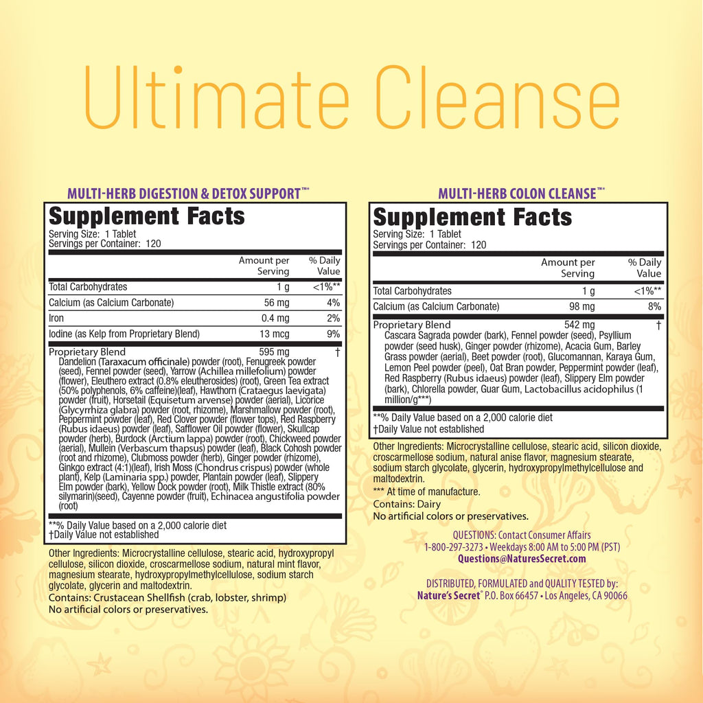 Nature's Secret Ultimate Cleanse 2-Part Total Body Cleanse System