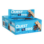 Buy now Quest Nutrition Chocolate Brownie Protein Bar, 20g Protein, 1g Sugar, 4g Net Carb, High Fiber, Gluten Free, 12 Count at indiglob india
