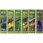 12 Total Natural Juicy Jays Hemp Wraps Variety Pack Bundle Mixed Flavors (6 Packs of 2) Made of Pure Hemp Non Tobacco + Limited Beamer Smoke Sticker