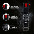 Police Magnum Compact Pepper Spray for Personal Safety - Maximum Heat Strength OC - Small, Discreet Carry Canister - Made in the USA-3 Pack 3/4oz TL