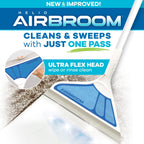 Helio AirBroom 3-Piece Sweeper, Squeegee & Dustpan for Wet/Dry Cleaning