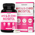 Myo-Inositol & D-Chiro Inositol Supplement For Women (360 Capsules, 2050mg Per Serving Ideal 40:1 Ratio Myo Inositol) Hormone Balance for Women - Third Party Tested, Vegan Safe & USA Made - 360 Count