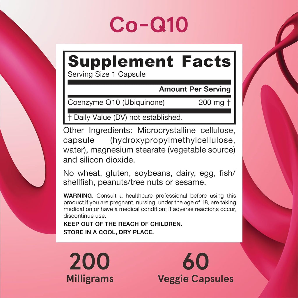 Buy now Jarrow FormulasÂ® Co-Q10, 200 mg, Antioxidant Support for Mitochondrial Health, Cellular Energy Production and Healthy Cardiovascular Function, 60 Veggie Capsules, 60 Day Supply at indiglob india
