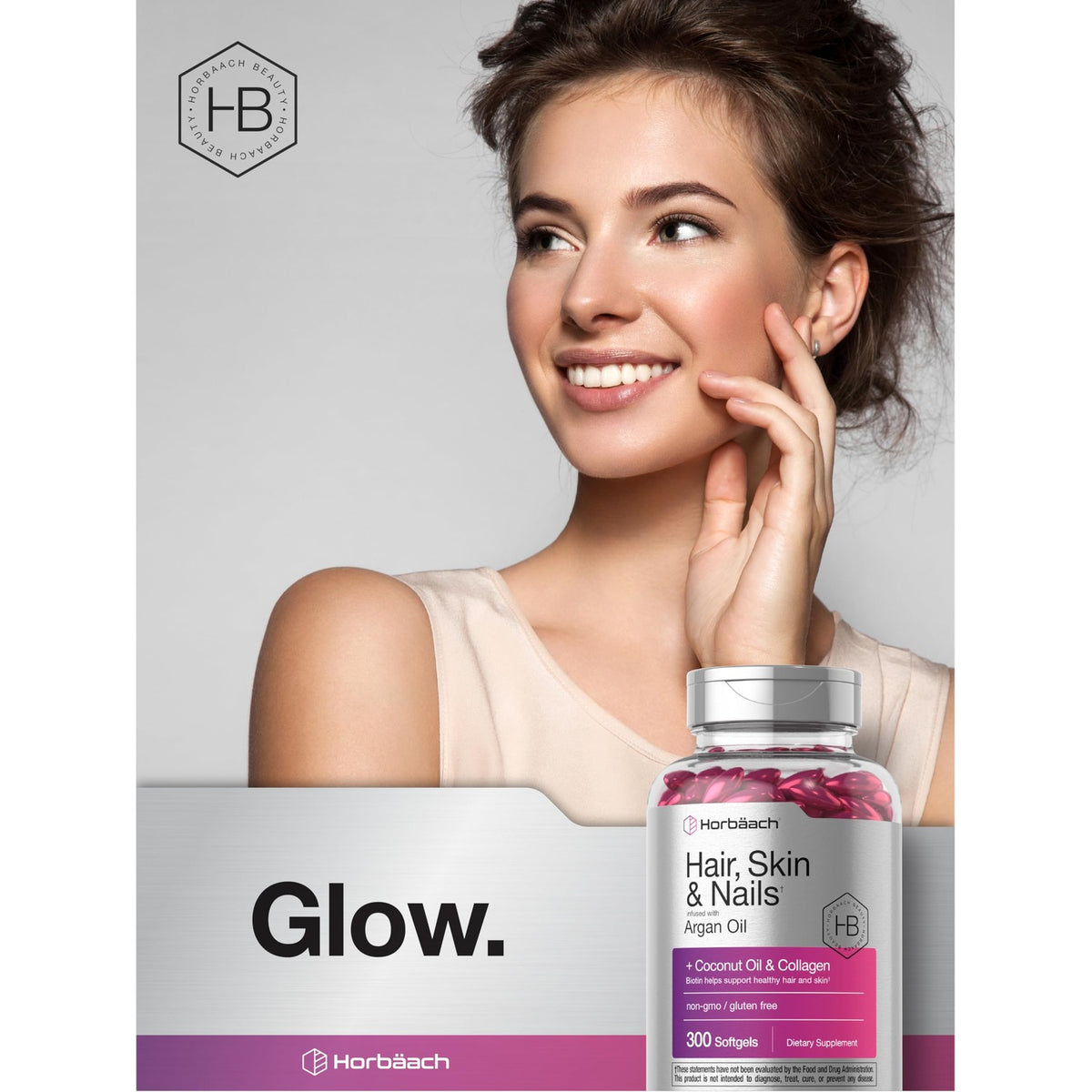 Horbäach Hair Skin and Nails Vitamins | 300 Softgels