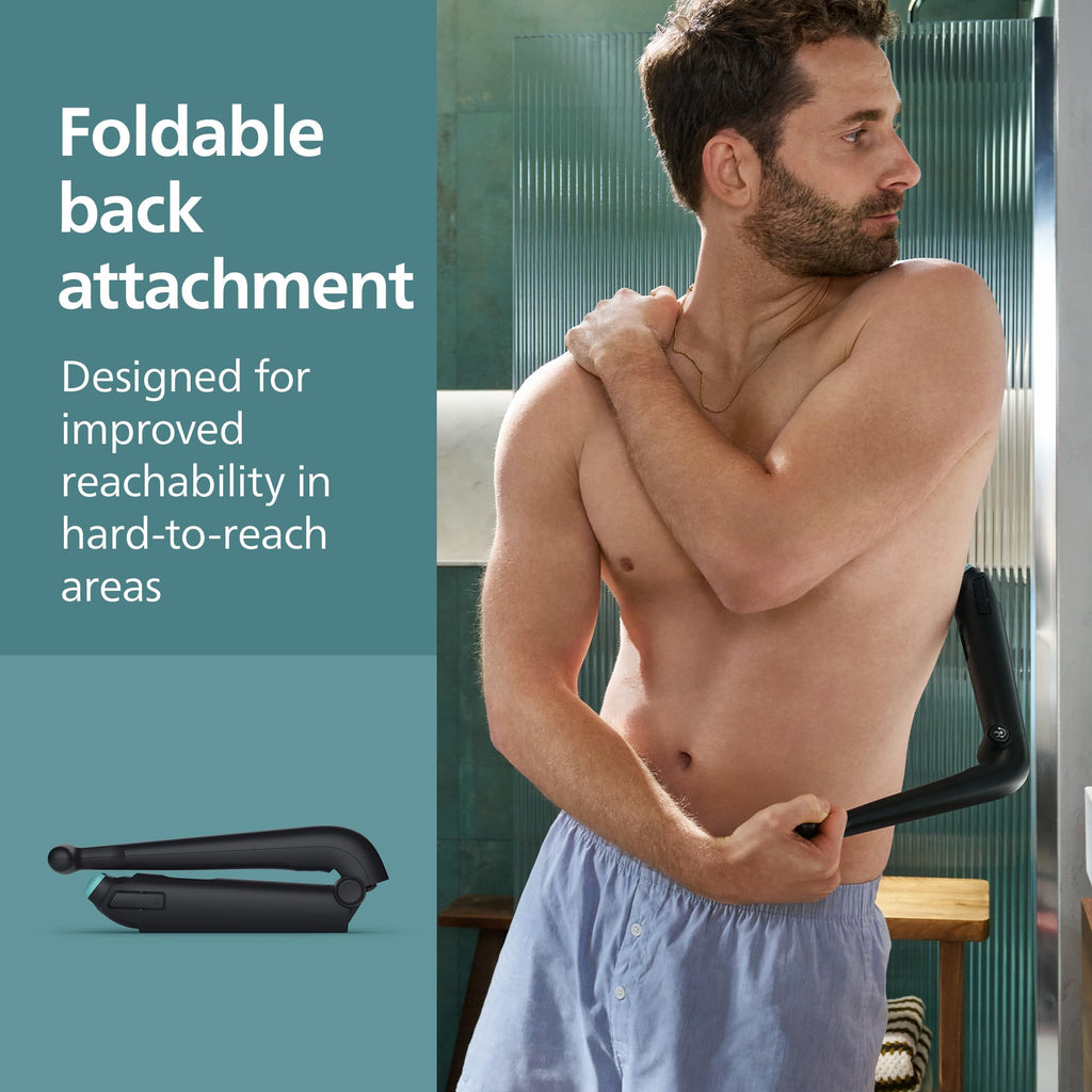 Philips Norelco Body Groomer 7000 Series, Waterproof Men's Full Body Groomer with Travel Case, Triple Protect Shave System & Body Hair Trimmer with Contour-Following 2D Flexing Head, BG7490/50