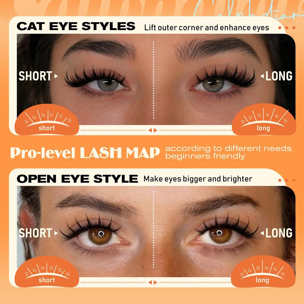 Discover authentic Calphdiar Bottom Lash Clusters for a stunning, fairy-like eye effect, designed for beginners.