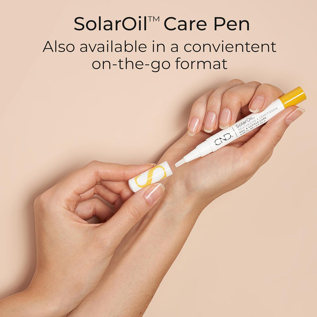 Buy now CND SolarOil Cuticle Oil, Blend Of Jojoba, Vitamin E, Rice Bran & Sweet Almond Oils, Moisturizes & Conditions at indiglob india