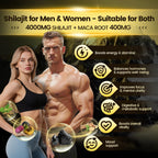 Himalayan Shilajit Gummies with Ashwagandha & Gokshura | 85+ Trace Minerals & Fulvic Acid | Organic, Non-GMO Micronutrient Supplement for Men & Women | 100% Pure & Natural(4kMG /1 Bag)
