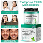 Toothpaste Tablets 150P-Nano Hydroxyapatite Toothpaste Chewable Toothpaste Tablets for Sensitive Teeth,Flouride&Plastic Free Friendly Travel Tabs,Whitening Teeth&Freshens Breath