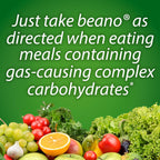 Buy now Beano Digestive Enzyme, Preventive Gas Relief for Adults, Helps Prevent Gas & Bloating, 100 Tablets at indiglob india