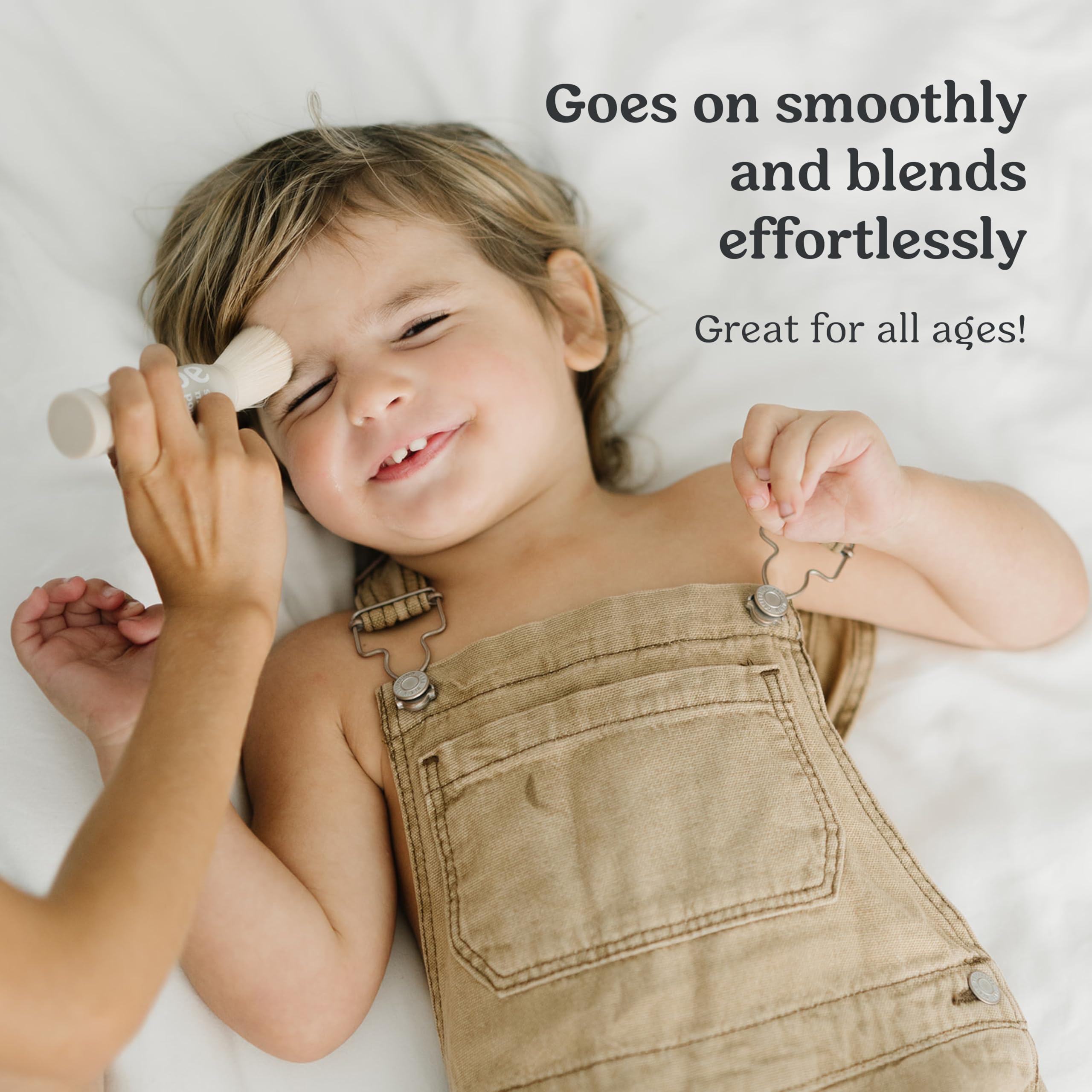 Roe Wellness- SPF 50 Powder Sunscreen Mineral-Based, Non-Toxic Brush-on For Kids, Adults & Babies | For Scalp, Face & Body (Reef Safe)