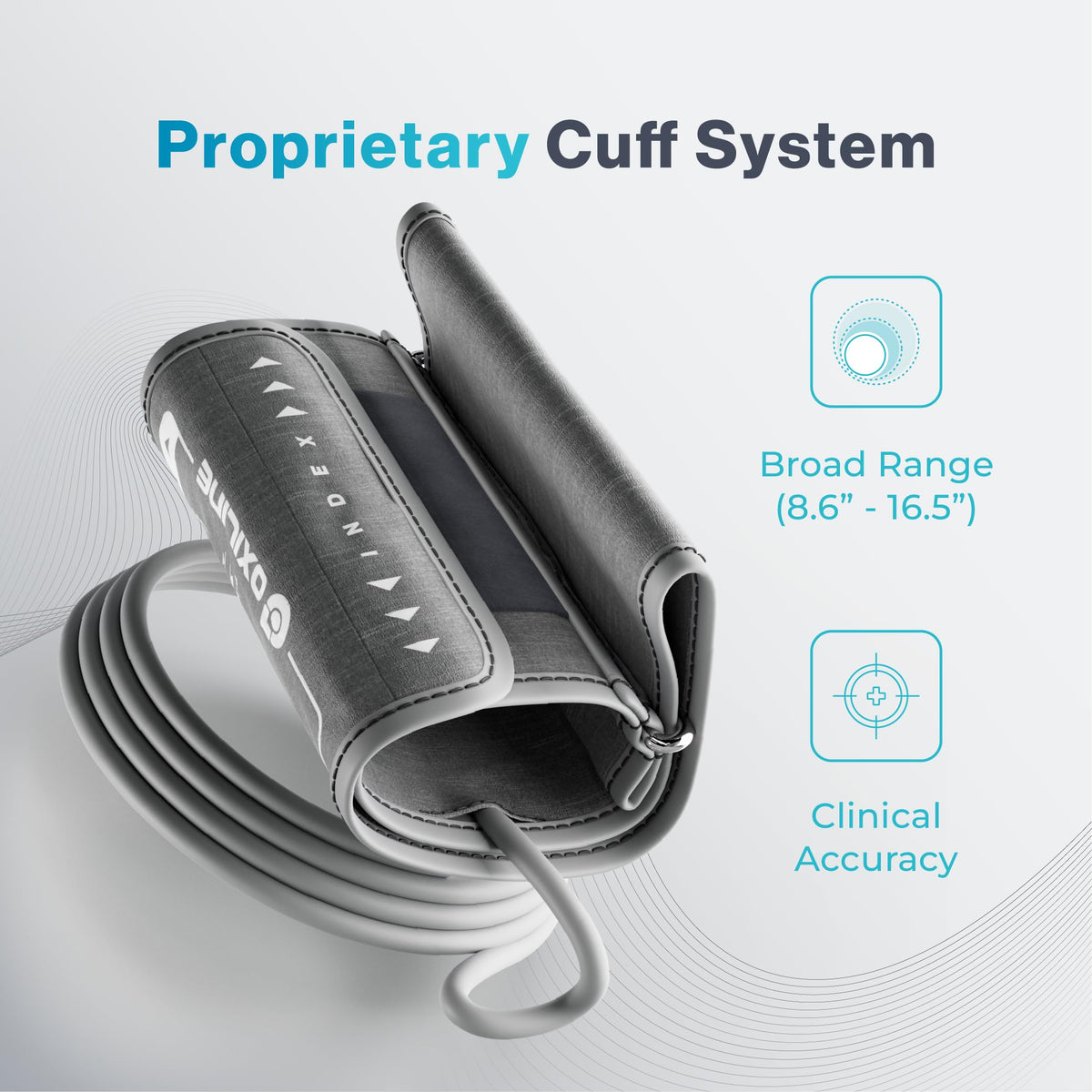 Pressure XS Pro Bluetooth Blood Pressure Monitor, Upper Arm BP Cuff 22–42 cm, Accurate Automatic Digital Systolic/Diastolic, Large Display, Mobile App Compatible for iOS & Android Devices
