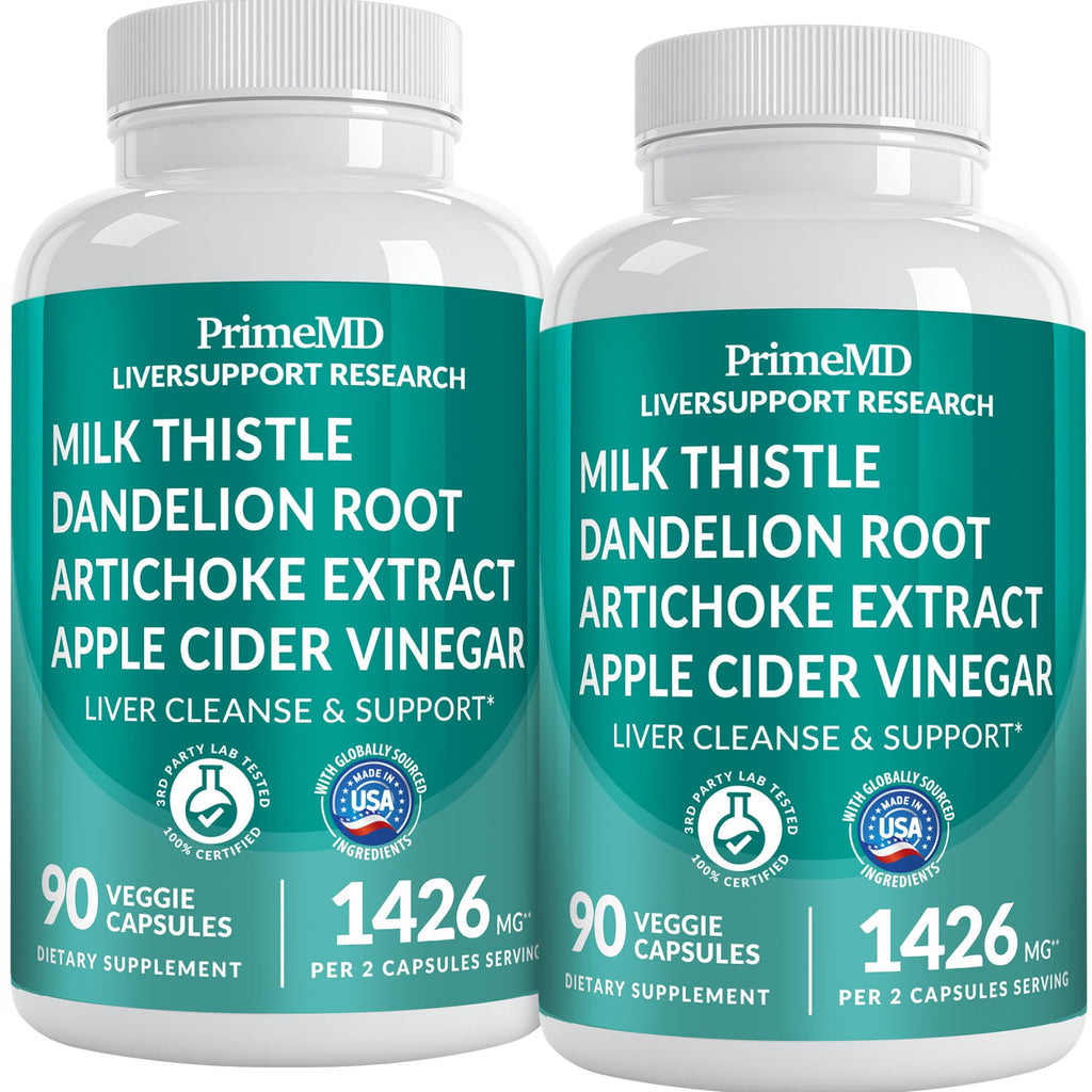 32-in-1 Liver Support Milk Thistle, Artichoke & Beetroot, 90ct | Liver Health and Wellness Support, Milk Thistle, Silymarin, Artichoke Extract and Beetroot, Liver Supplement