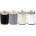 4-PACK - Coats & Clark - Dual Duty XP Heavy Weight Thread - 4 Color Value Pack - (Black+White+Slate+Natural) 125yds Each