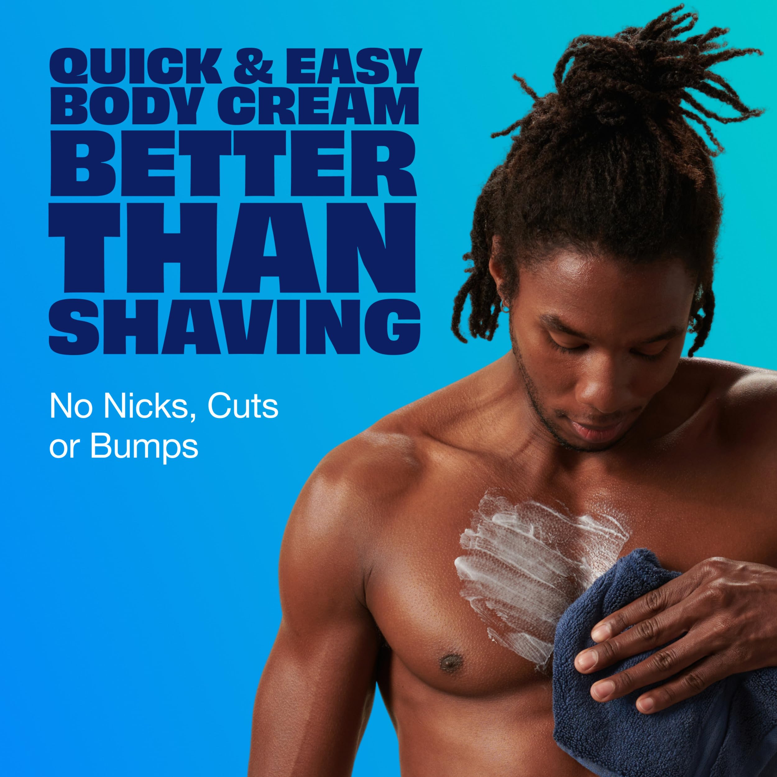 Nair Men Hair Remover Body Cream, 12 Oz | Quick & Easy Body Hair Removal, Use for Chest, Back, Arms & Legs, Removes Stubborn Short Hairs, Dermatologist-Tested