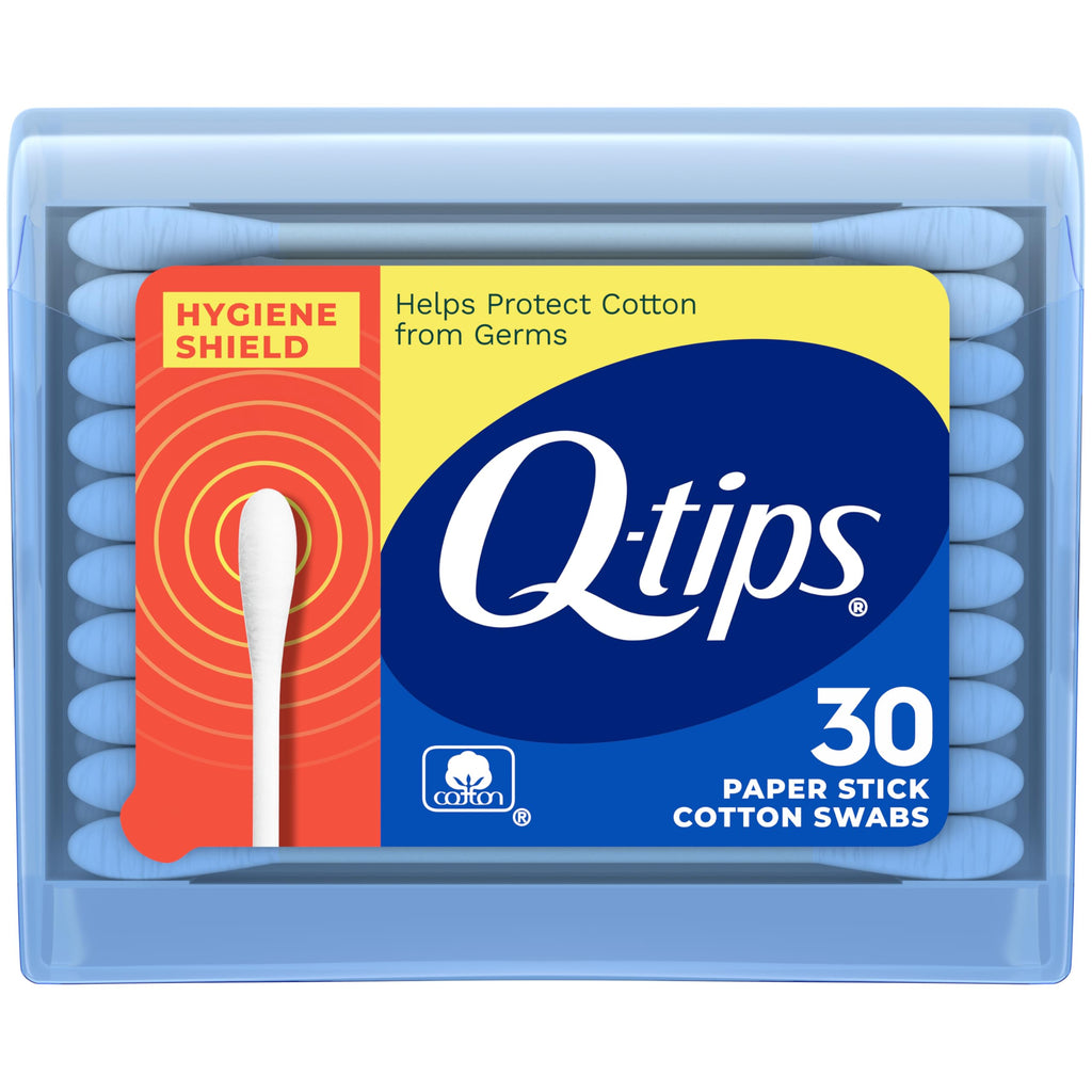 Q-tips Antimicrobial Cotton Swabs Cotton Buds for Cleaning Antimicrobial Treated to Help Keep Swabs Fresher 300 Count