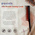 Buy now Spornette Little Wonder Rat Tail Comb - Hair Comb for Teasing, Backcombing & Sectioning - Adds Hair Volume to Fine & Thinning Hair - Heat-Resistant, Durable & Portable at indiglob india