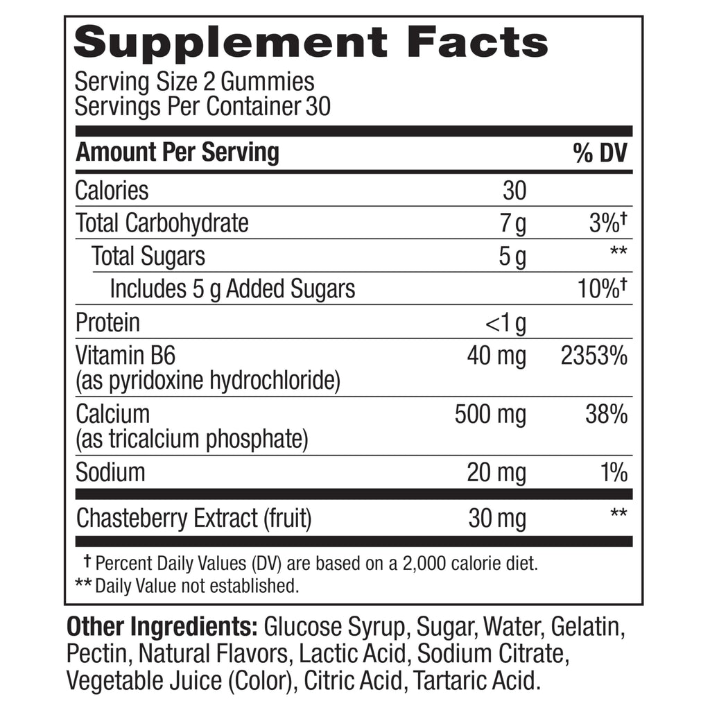 OLLY Period Hero Gummies, PMS Support Supplement,* Cran-Raspberry- 60 Count