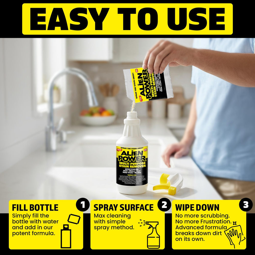 ALIEN POWER No-Scrub Mold Remover Spray for Black Mold & Mildew, 72 Oz.