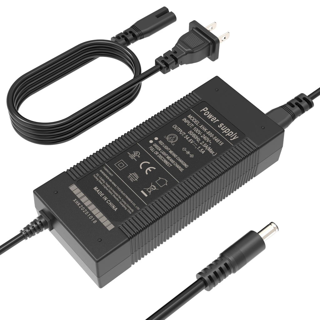 EVAPLUS 54.6V Safe Charger for 48V Lithium Batteries, UL Certified