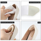 4 Pairs Heel Pads for Shoes, Soft and Flexible Heel Grips for Shoes Too Big