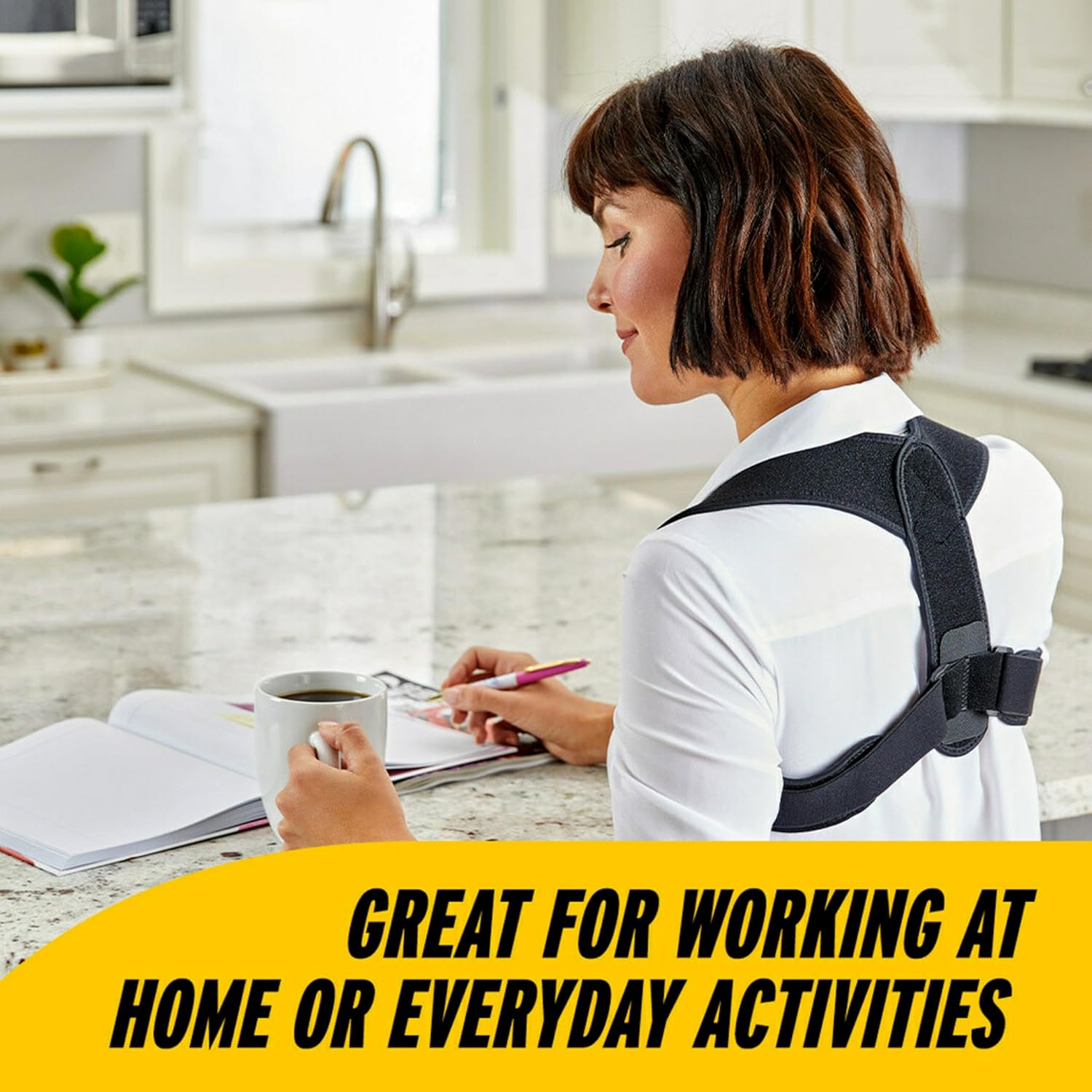 Buy now FUTURO Posture Corrector, Fits Men and Women, Helps Promote Better Posture, Back Support, Doctor Developed, Adjustable at indiglob india