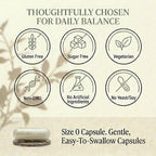 Natural Rhythm Triple Calm Magnesium Complex - 120 Capsules, Chelated Magnesium Glycinate, Taurate & Malate, High Absorption Supplement for Sleep, Stress, Muscle & Heart Support, Non-GMO, Vegan