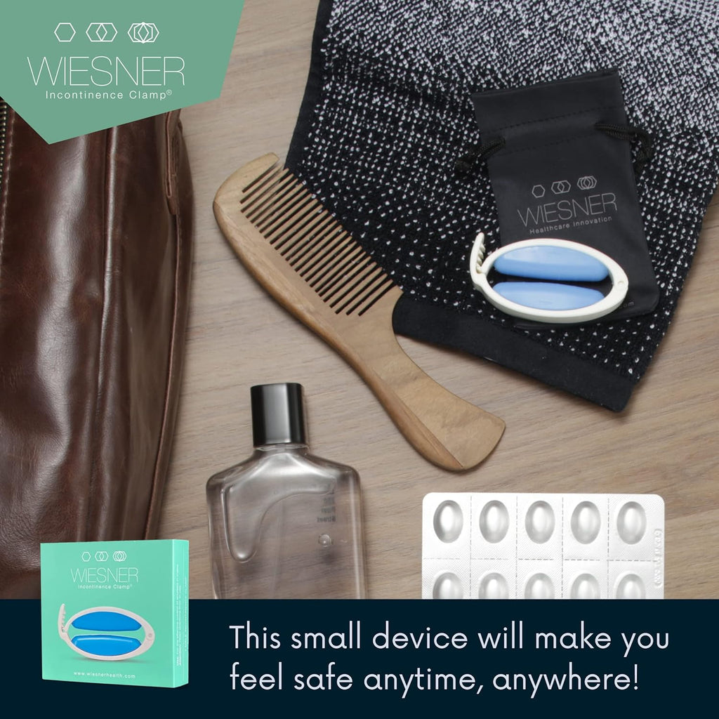 Buy now Original Wiesner Male Incontinence Clamp - 3 Adjustable Sizes - Comfort and Confidence All Day Long - Wiesner Clamp - Clamp for Incontinence! at indiglob india