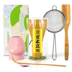 Buy now TEANAGOO MA-01 Japanese Matcha Ceremony Accessory, Matcha Whisk (Chasen), Traditional Scoop (Chashaku), Tea Spoon, Whisk Holder, The Perfect Set to Prepare a Traditional Cup of Matcha.… at indiglob india